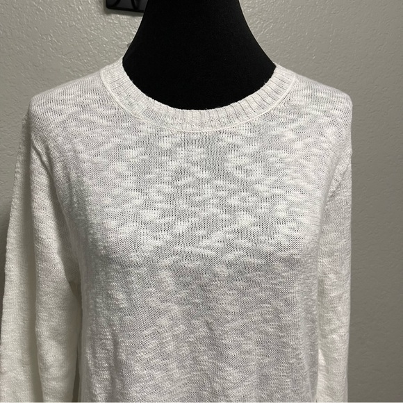 NWT J.Crew Classic White Crewneck Women's Sweater SMALL - Picture 2 of 9